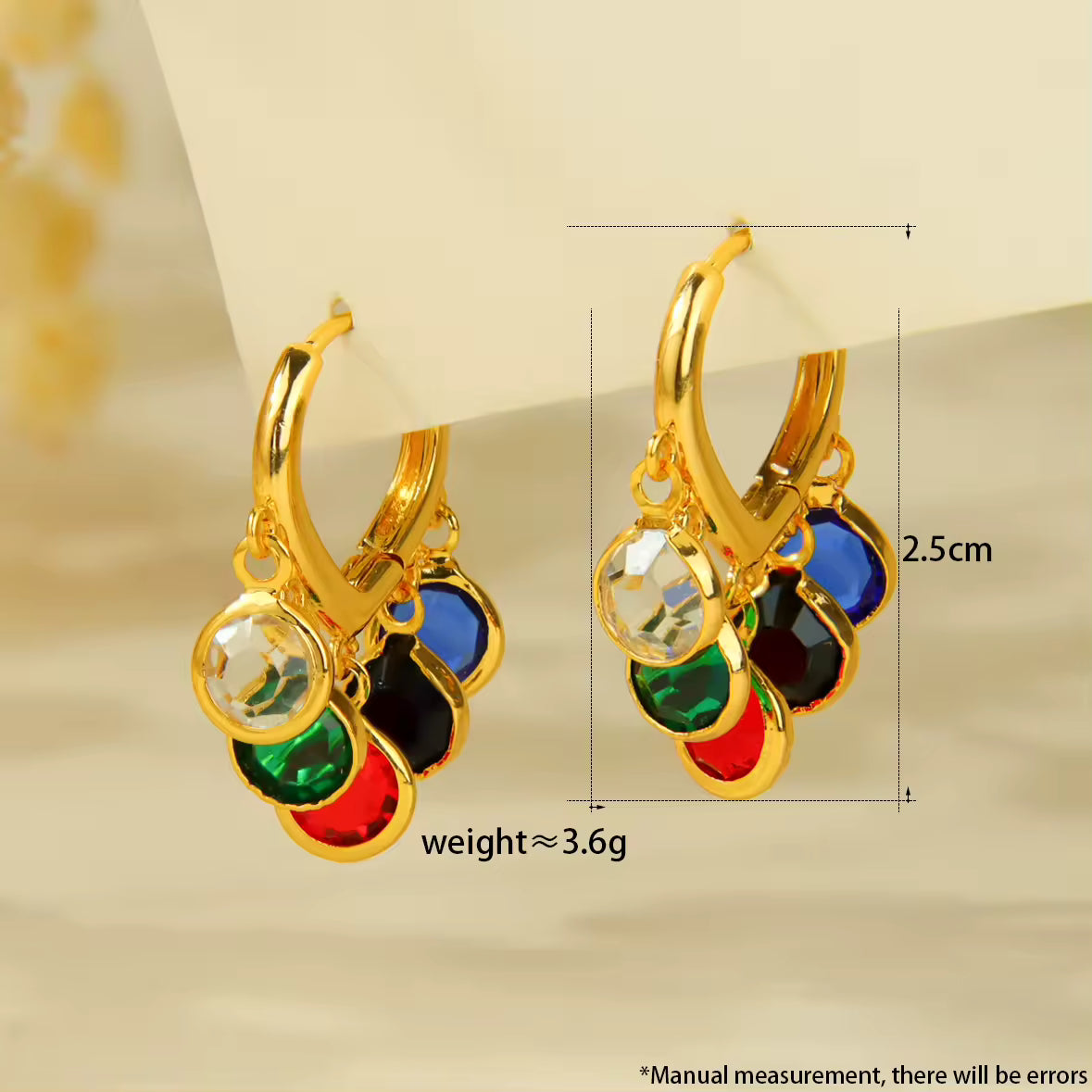 Heart Zircon Drop Earrings