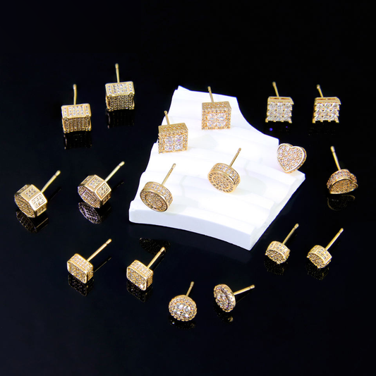 Zircon Stud Earrings view 2