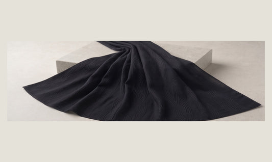 Braided Pattern Cotton Shawl