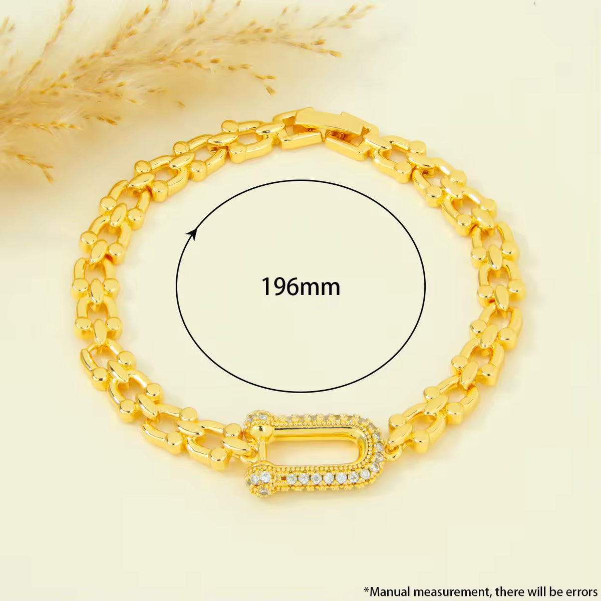 U-Shaped Zircon Bracelet