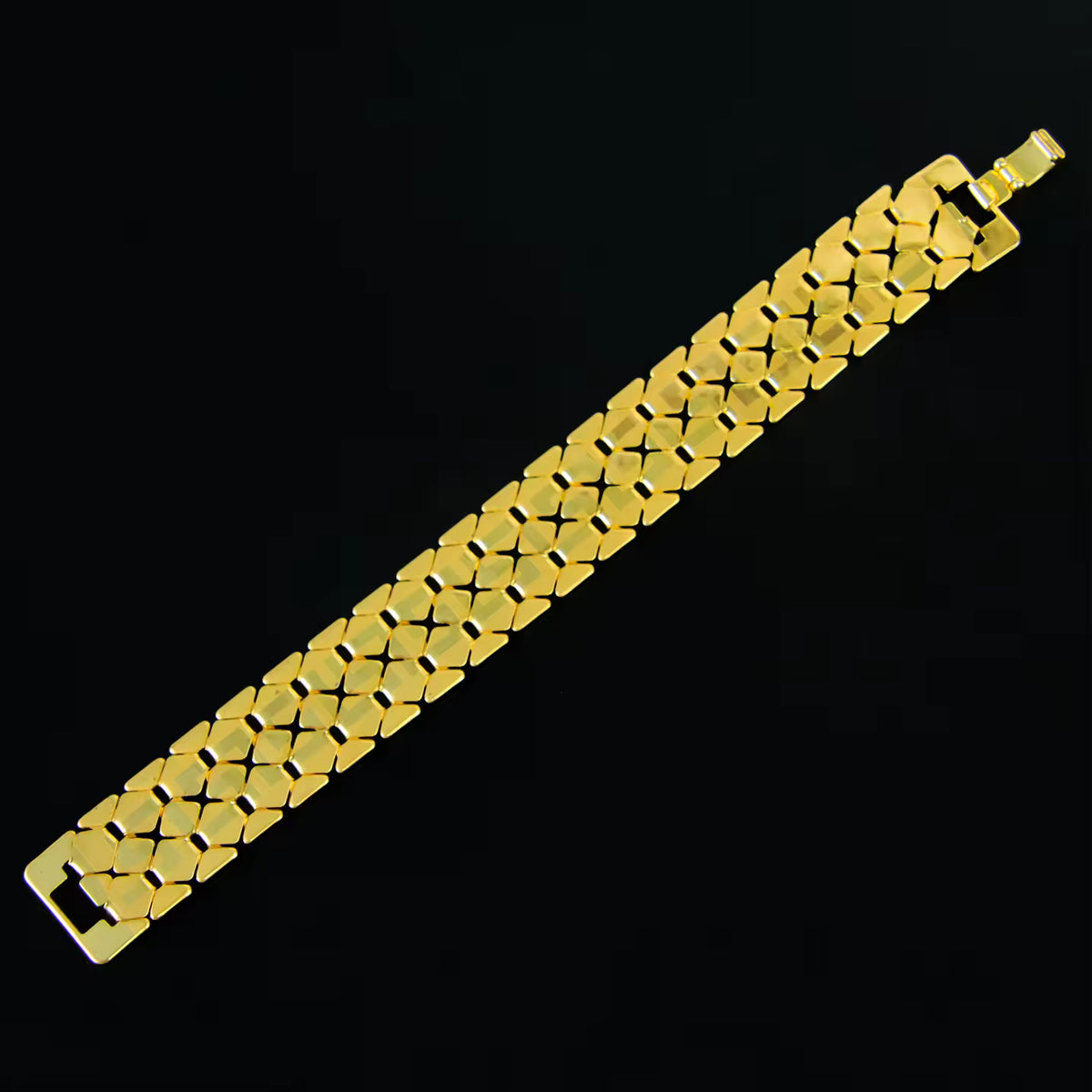 Geometric Wide Bracelet