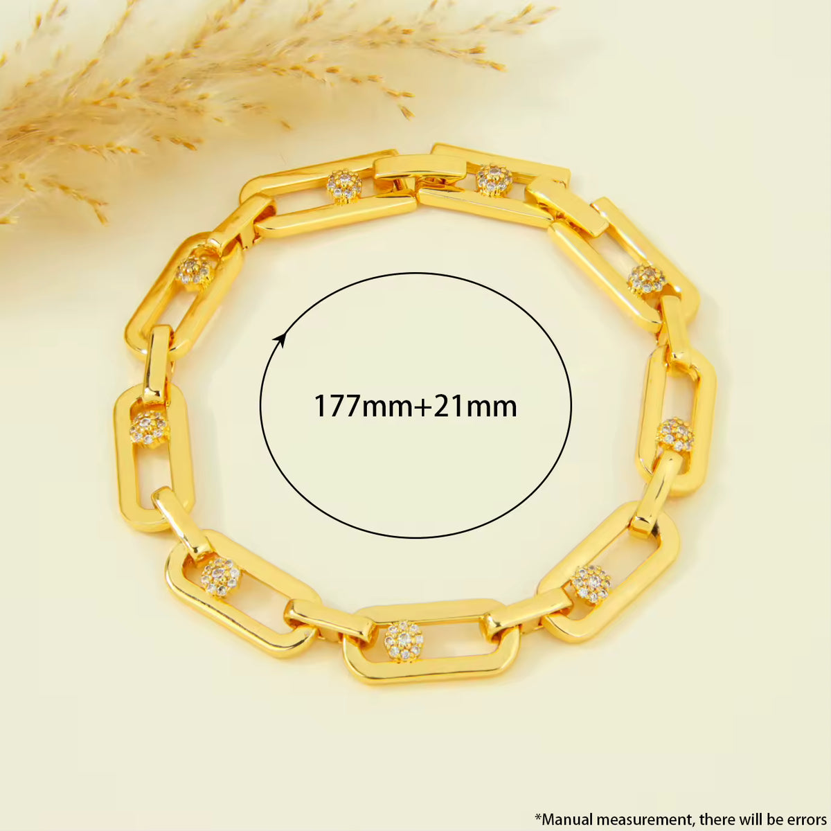 U-Shaped Zircon Bracelet