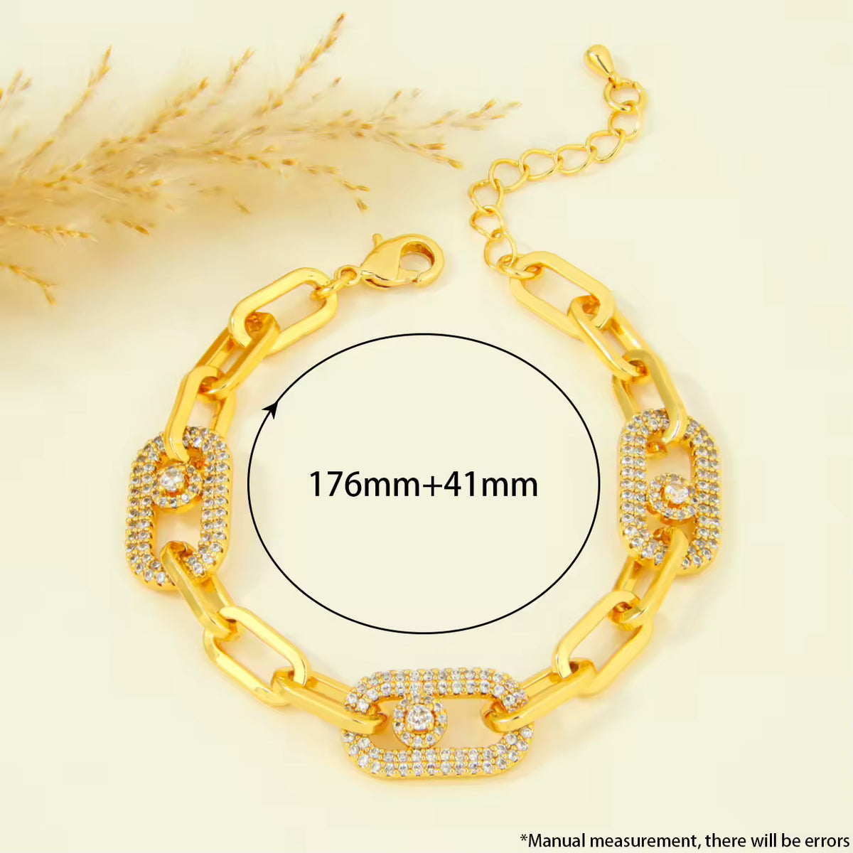 U-Shaped Zircon Bracelet