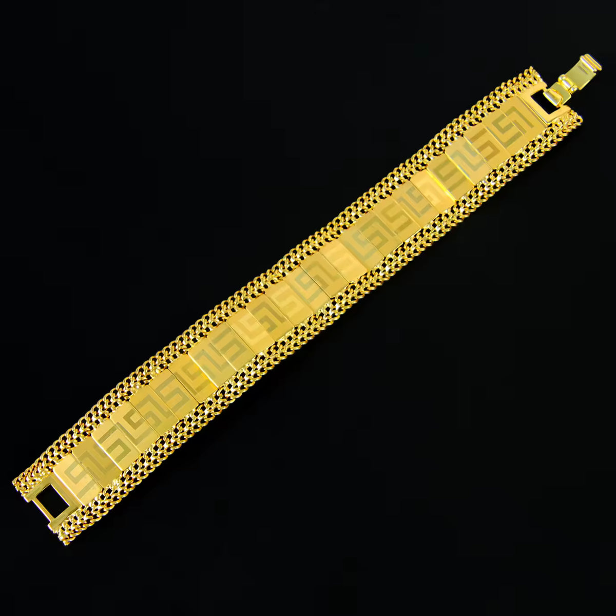 Geometric Wide Bracelet