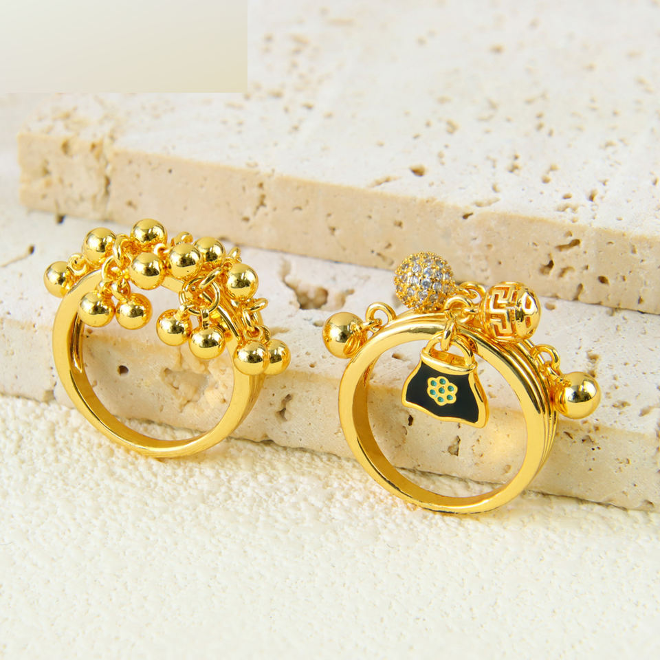 Evil Eye Beaded Ring — view 4
