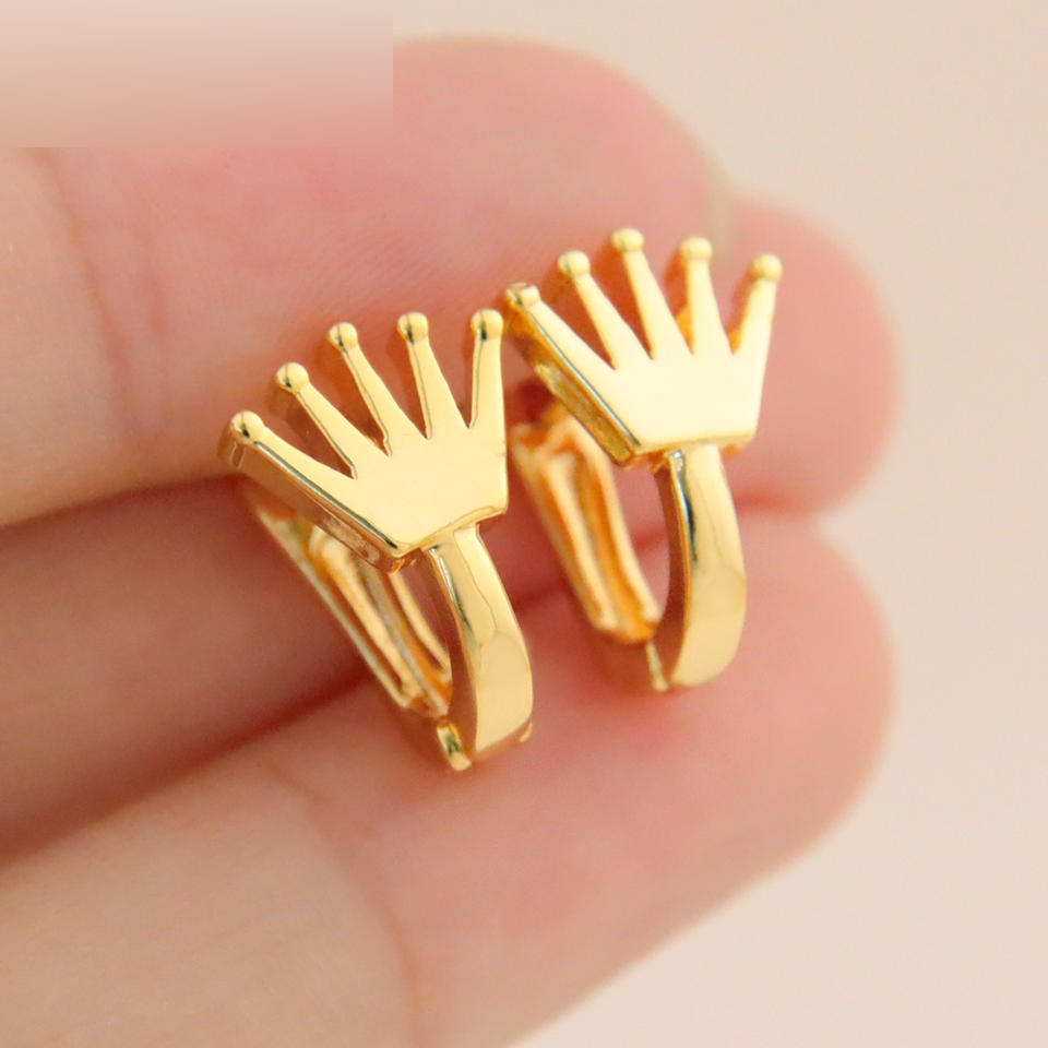 Floral Crown Stud Earrings
