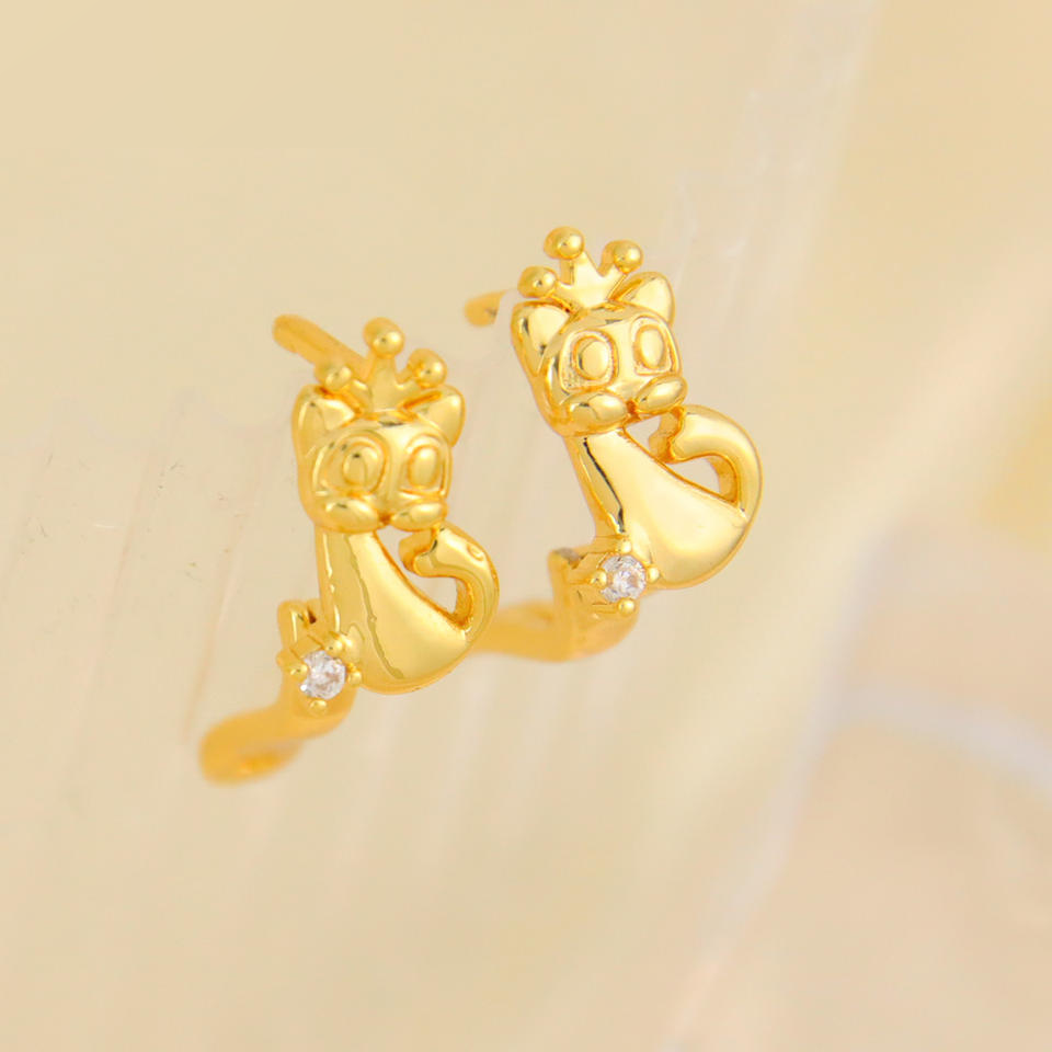 Floral Crown Stud Earrings view 4