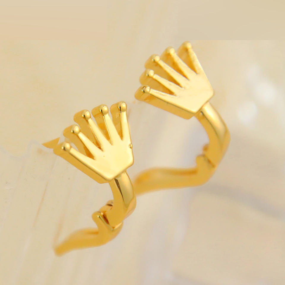 Floral Crown Stud Earrings view 5