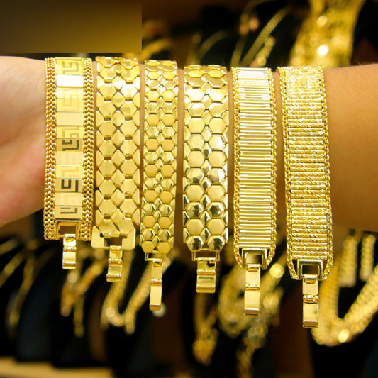 Geometric Wide Bracelet — view 2