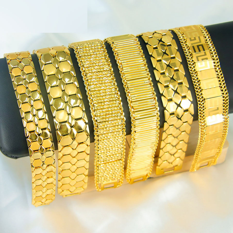 Geometric Wide Bracelet — view 3