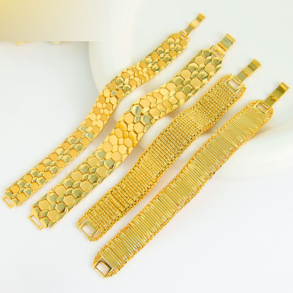 Geometric Wide Bracelet — view 4