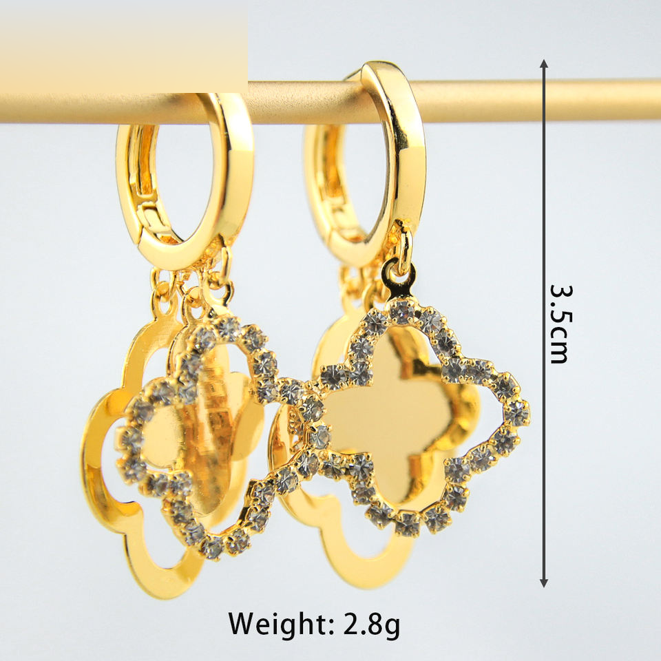 Heart Charm Huggie Earrings view 5