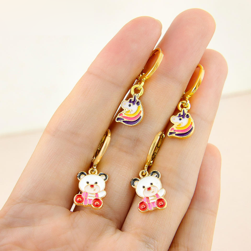 Horse & Heart Huggie Earrings view 6