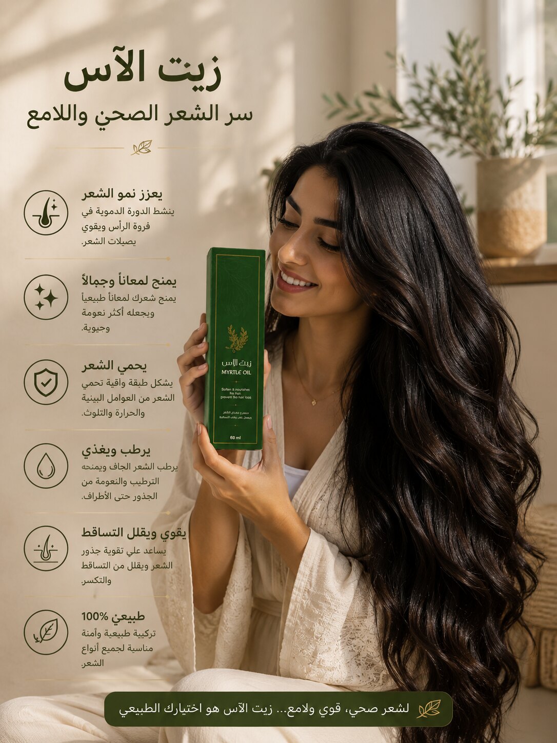 Myrtle Hair Oil | زيت الاس للشعر