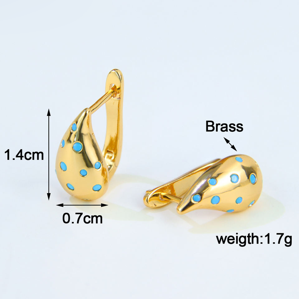 Teardrop Zircon Earrings view 5