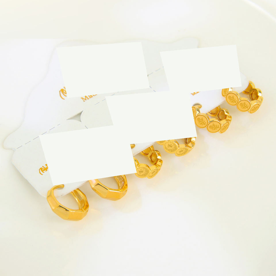 Vintage Coin Hoop Earrings — view 6